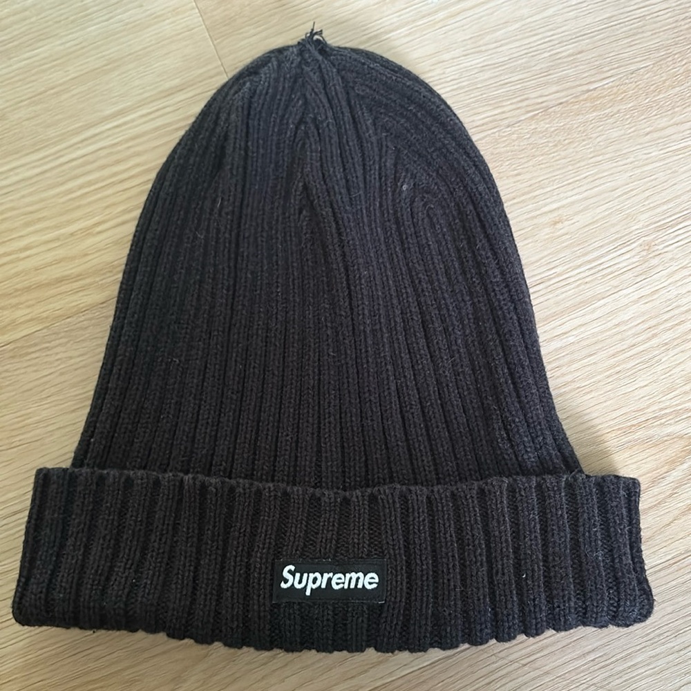 Supreme Overdyed Beanie Black